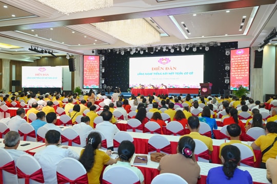 Chủ tịch Ủy ban Trung ương Mặt trận Tổ quốc Việt Nam dự Diễn đàn 'Lắng nghe tiếng nói Mặt trận cơ sở' tại Nghệ An