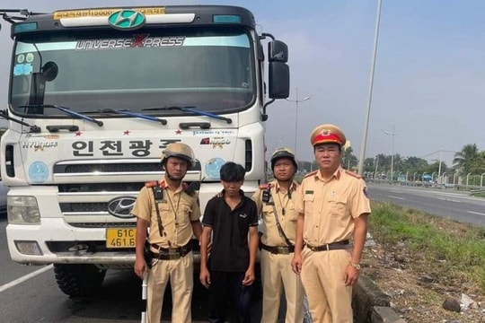 Bắt giữ thanh niên trộm xe ben