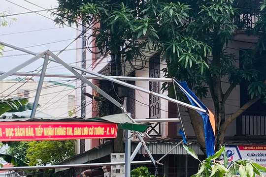 Ngang nhiên chặt cây xanh, phá hoại điểm vui chơi công cộng trên địa bàn TP Vinh