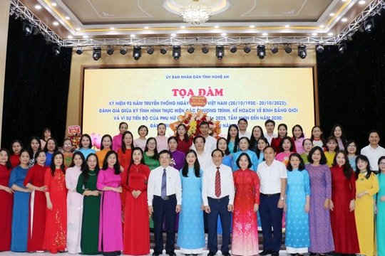 Nhiều chỉ tiêu về bình đẳng giới của Nghệ An đạt và vượt kế hoạch