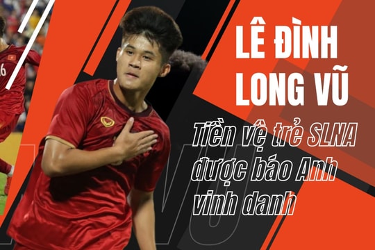 Tiền vệ trẻ Sông Lam Nghệ An được báo Anh vinh danh là ai?