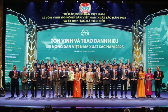 Hai nông dân Nghệ An được tôn vinh tại chương trình 'Tự hào Nông dân Việt Nam năm 2023'