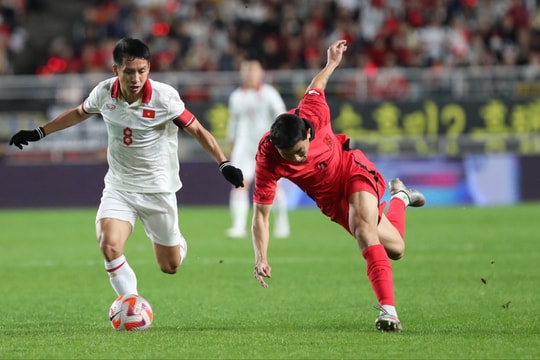 Đội tuyển Việt Nam thua đậm Hàn Quốc trong trận đấu giao hữu cuối cùng 