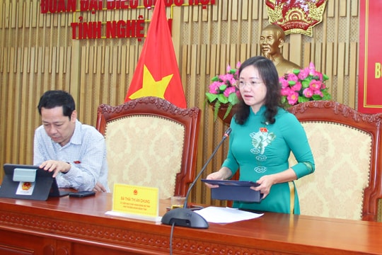 Đoàn đại biểu Quốc hội tỉnh Nghệ An lấy ý kiến góp ý dự thảo Luật sửa đổi, bổ sung một số điều của Luật Đấu giá tài sản