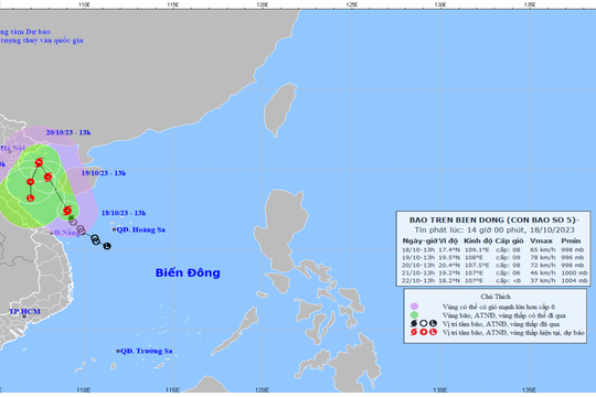 Tin bão khẩn cấp - Cơn bão số 5