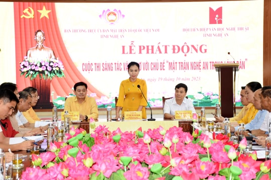 Phát động Cuộc thi sáng tác thơ, văn ‘Mặt trận Nghệ An trong lòng dân’