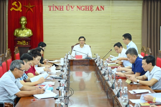 Thường trực Tỉnh ủy giao ban với MTTQ và các tổ chức chính trị xã hội