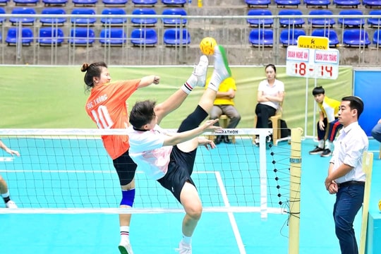 Nghệ An có Huy chương Vàng đầu tiên tại Giải vô địch Cầu mây Quốc gia năm 2023