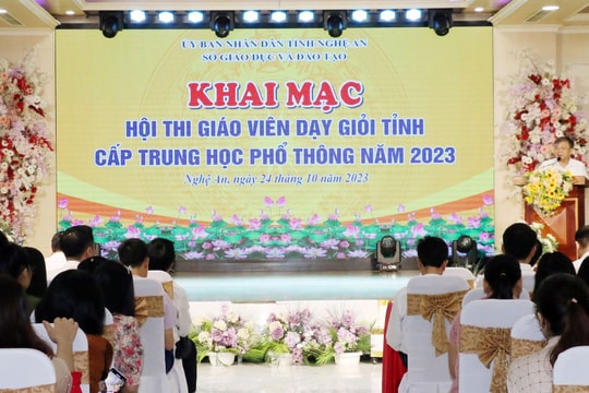 Hơn 700 giáo viên Nghệ An tham dự Hội thi Giáo viên dạy giỏi cấp THPT