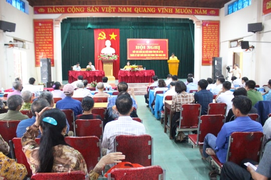 Cử tri huyện Quỳnh Lưu phản ánh nhiều vấn đề liên quan đến đời sống dân sinh