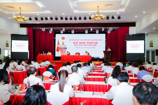 HĐND tỉnh Nghệ An khóa XVIII thông qua 12 nghị quyết tại Kỳ họp thứ 16