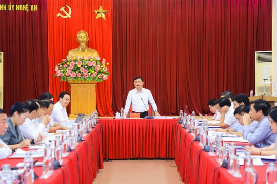 Ban Thường vụ Tỉnh ủy Nghệ An yêu cầu tiếp tục nâng cao hiệu quả quản lý về khoáng sản
