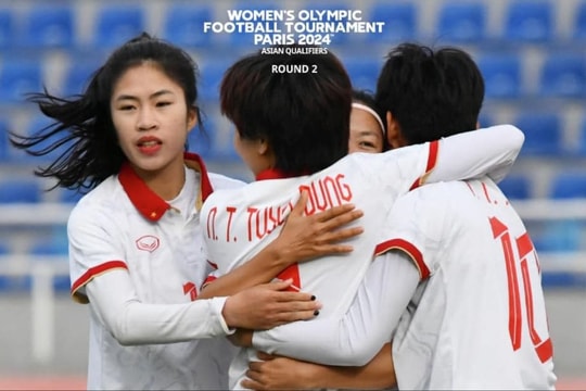 Đội tuyển nữ Việt Nam giành chiến thắng đầu tiên ở Vòng loại Olympic Paris 2024