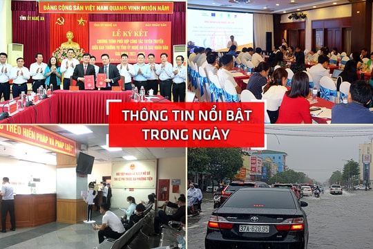 Nghệ An: Thông tin nổi bật ngày 29/10