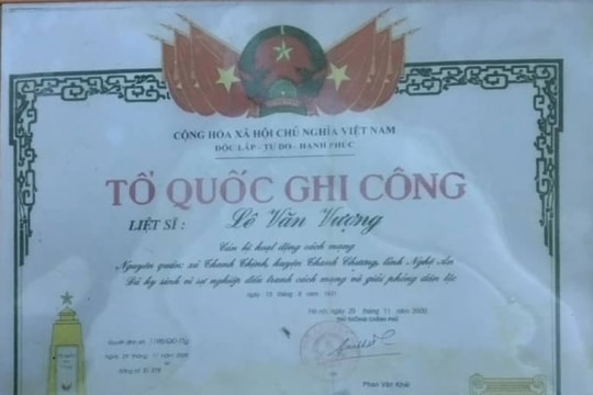 Liệt sĩ Lê Văn Vượng - chiến đấu đến hơi thở cuối cùng trong cao trào Xô viết Nghệ Tĩnh