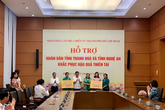 TP Hồ Chí Minh hỗ trợ các tỉnh Thanh Hóa, Nghệ An khắc phục hậu quả thiên tai