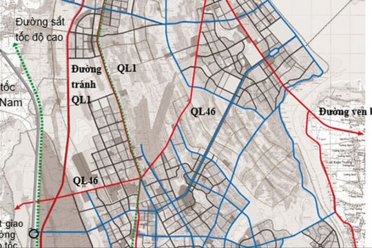 Thành phố Vinh mở rộng sẽ có 16 dự án giao thông đường bộ trọng điểm, với tổng mức đầu tư dự kiến 4.521 tỷ đồng