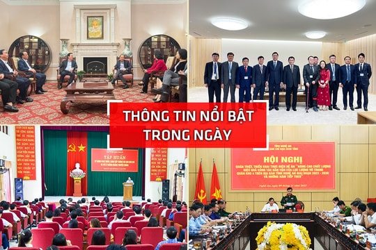 Nghệ An: Thông tin nổi bật ngày 9/11