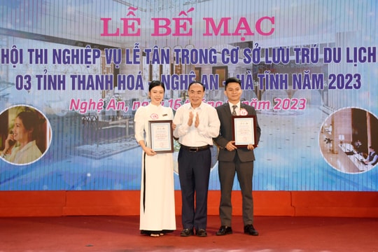 Bế mạc Hội thi Nghiệp vụ lễ tân trong cơ sở lưu trú du lịch 3 tỉnh Thanh Hóa, Nghệ An, Hà Tĩnh 