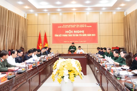 Khối thi đua Nội chính - Lực lượng vũ trang tổng kết phong trào thi đua yêu nước năm 2023