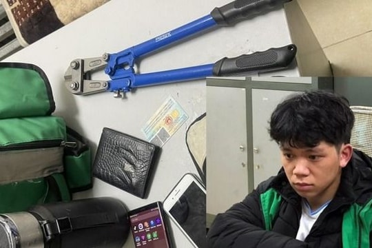 Bắt giữ shipper dùng kìm cộng lực phá khóa cửa hàng loạt nhà dân để trộm cắp