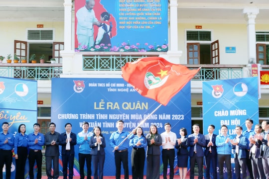 Nghệ An ra quân Chương trình tình nguyện mùa Đông năm 2023 và Xuân tình nguyện năm 2024