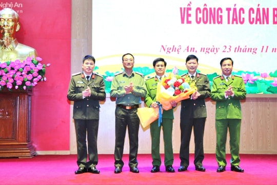 Phó Giám đốc Công an tỉnh Nghệ An được điều động, bổ nhiệm giữ chức vụ Giám đốc Công an tỉnh Quảng Trị