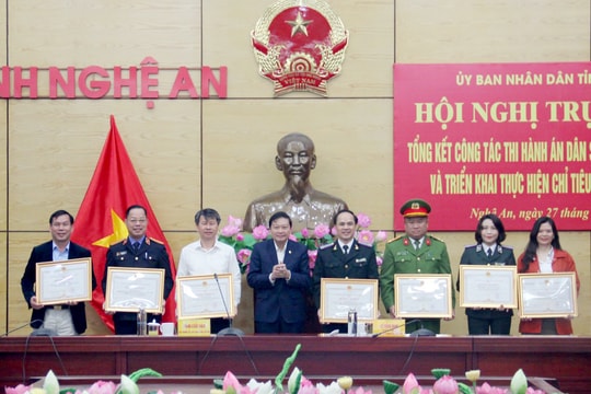 Nghệ An hoàn thành thi hành án 162 vụ việc về tham nhũng, kinh tế trong năm 2023