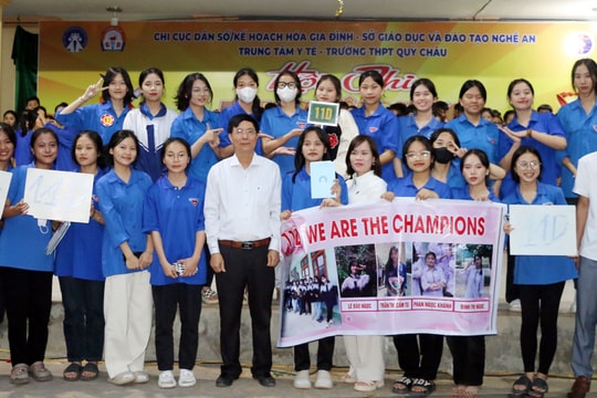 Hơn 1.600 học sinh tham gia cuộc thi Rung chuông vàng tìm hiểu Dân số - Sức khoẻ sinh sản 