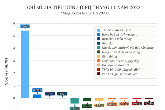 Chỉ số giá tiêu dùng tháng 11 trên địa bàn Nghệ An tăng 0,12%
