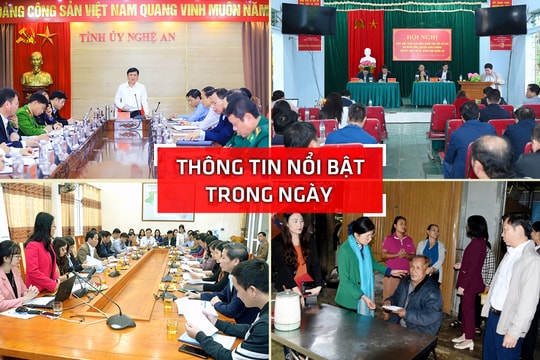 Thông tin nổi bật tại Nghệ An ngày 1/12