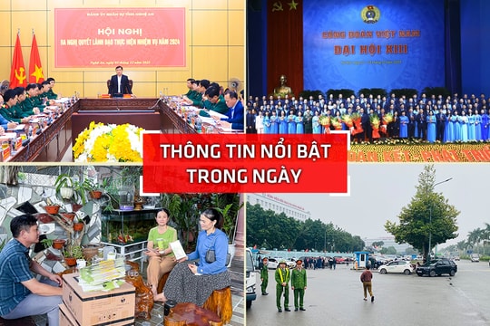 Nghệ An: Thông tin nổi bật ngày 3/12