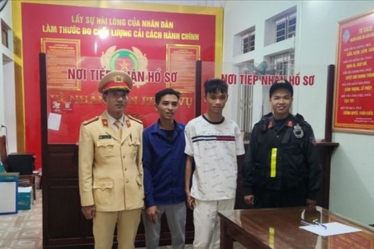 Cảnh sát giao thông kịp thời phát hiện, ngăn chặn cháu bé bị lôi kéo sang Campuchia