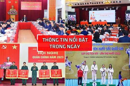 Nghệ An: Thông tin nổi bật ngày 5/12
