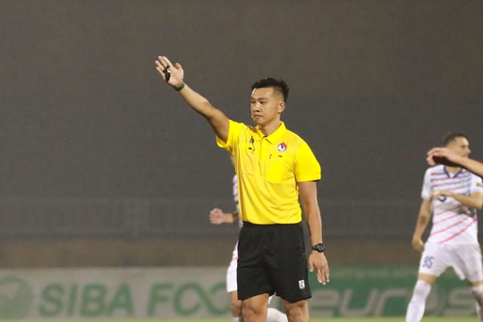 Trọng tài chính trận Sông Lam Nghệ An gặp Quảng Nam nhiều khả năng sẽ bị treo còi 5 trận