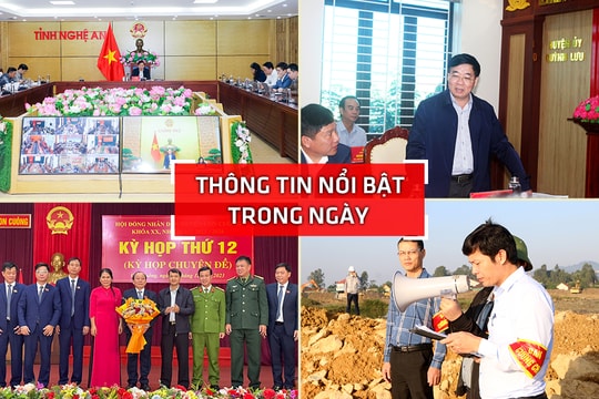 Nghệ An: Thông tin nổi bật ngày 8/12