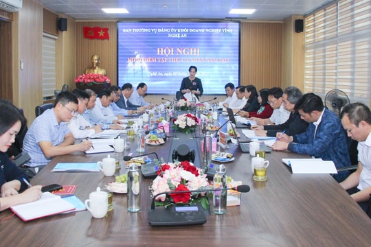 Ban Thường vụ Đảng uỷ Khối Doanh nghiệp tỉnh tổ chức kiểm điểm tập thể và cá nhân năm 2023