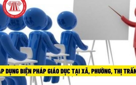 Đối tượng nào bị áp dụng biện pháp giáo dục tại xã, phường, thị trấn?