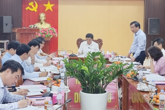 Trưởng ban Tổ chức Tỉnh ủy dự hội nghị kiểm điểm Ban Thường vụ Huyện ủy Diễn Châu