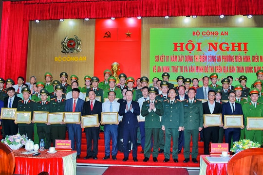 Nghệ An có 4 tập thể, cá nhân được Bộ Công an biểu dương trong xây dựng công an phường điển hình, kiểu mẫu về an ninh, trật tự và văn minh đô thị