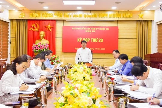 Ủy ban Kiểm tra Tỉnh ủy Nghệ An xem xét, thi hành kỷ luật đảng viên