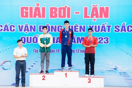 Nghệ An giành 5 Huy chương Vàng tại Giải bơi - lặn các vận động viên xuất sắc quốc gia năm 2023
