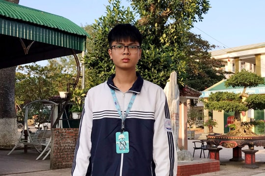 Nam sinh huyện Đô Lương quyết tâm giành giải Nhất học sinh giỏi tỉnh để tặng người thầy quá cố