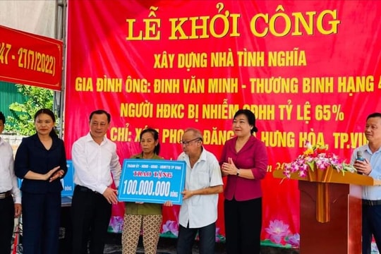 TP Vinh phấn đấu đạt tiến độ xây mới và sửa chữa 500 ngôi nhà cho người nghèo, người có hoàn cảnh khó khăn 