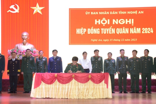 Tỉnh Nghệ An tổ chức Hội nghị hiệp đồng tuyển quân năm 2024
