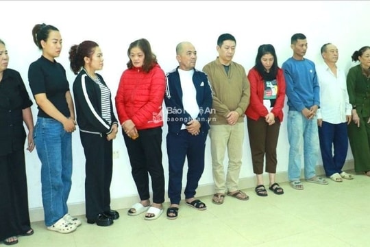 Công an Nghệ An phối hợp triệt phá đường dây đánh bạc hơn 200 tỷ đồng, bắt 14 đối tượng