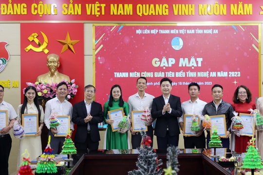 Nghệ An tuyên dương 23 điển hình thanh niên Công giáo tiêu biểu năm 2023 