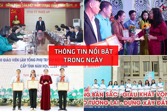 Nghệ An: Thông tin nổi bật ngày 19/12