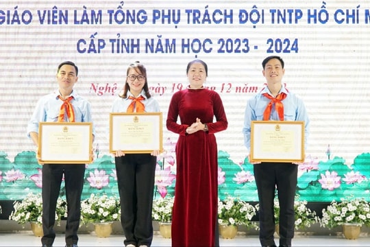 3 giáo viên được trao giải Nhất tại Hội thi giáo viên Tổng phụ trách Đội giỏi cấp tỉnh