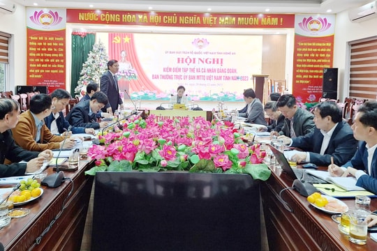 Kiểm điểm tập thể, cá nhân Đảng đoàn, Ban Thường trực Ủy ban MTTQ Việt Nam tỉnh Nghệ An